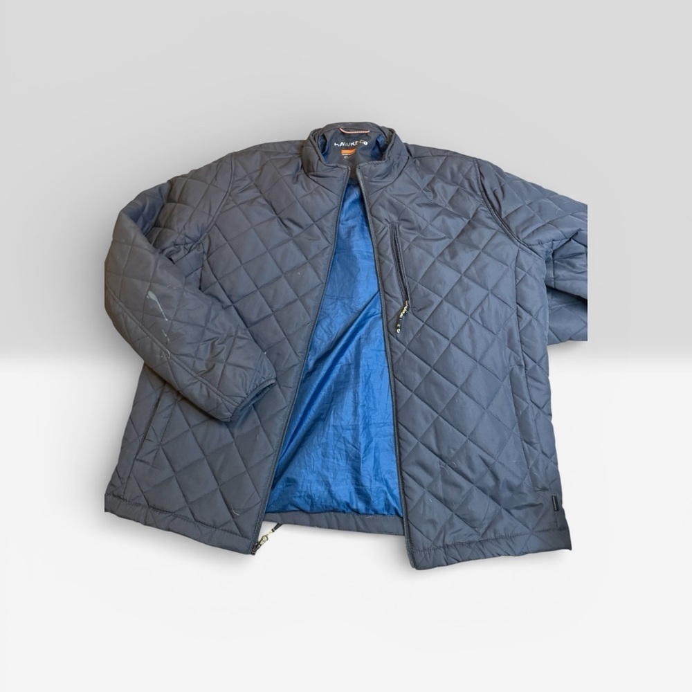 Hawke & Co Men's Quilted Puffer Jacket - Charcoal Gray size XL - Picture 3 of 5